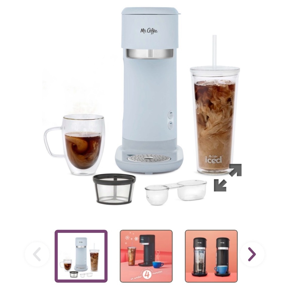 Me. Coffee both iced and hot coffee maker